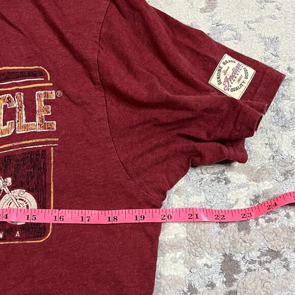 INDIAN Motorcycle Men's Legend Lives On T-Shirt Sz Medium Genuine Pocket - Picture 9 of 10